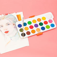 Charger l'image dans la galerie, Watercolour Paints Set 21 colours with Paint Brush