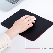 Charger l'image dans la galerie, Mouse Pad with leather surface, Non-Slip Leather Base, Premium-Textured and Waterproof Mousepad for Computers, Laptop, Office & Home, 250x200mm, Black