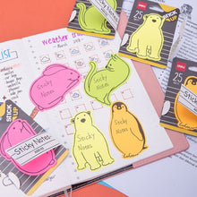 Charger l'image dans la galerie, Colourful Sticky Note Cute Cartoon Animals 25 sheets/pad, 4 pads