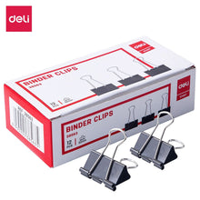 Charger l'image dans la galerie, Binder Clips, 144pcs, 32mm Clamps, Black, Capacity 12mm, Medium Clips, Binder Clips Medium Size, Medium Paper Clips, Office Clips