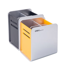 Load image into Gallery viewer, Desk Pencil Pen Holder Metallic Coating Desk Accessories Holder, Makeup Brush Storage Organizer, Modern Design Desktop Stationery Organizer for Office School Home Supplies
