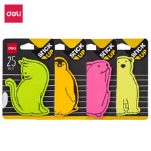 Charger l'image dans la galerie, Colourful Sticky Note Cute Cartoon Animals 25 sheets/pad, 4 pads