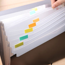Charger l'image dans la galerie, 13 Pockets Expanding File Folder with Blank tag, According File Organizer with Expandable Cover, Desktop Accordion Folders Letter A4 Paper Document Storage Organizer