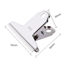 Charger l'image dans la galerie, Large Bulldog Clips, 24 Pack Silver Tone Metal File Binder Clamps for Home Office School Supplies (76mm)