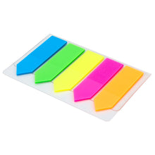 Charger l'image dans la galerie, Sticky Notes Flags 200 Pcs, 5 Colour Index Tabs Index Flag Bright Colors Page Index Stickers Page Makers for Page Bookmarks (Arrows)