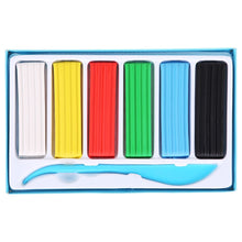 Charger l'image dans la galerie, Plasticine with Tool 6 Assorted Colour Easy Mouldable Modelling Clay for Children