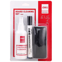 Charger l'image dans la galerie, Dry Erase Marker Starter Set, Bullet Tip, Black & Blue, Whiteboard Eraser, Cleaning Spray