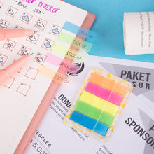 Charger l'image dans la galerie, Sticky Index Tabs Page Markers Flags Sticker Colored Page Notes Writable Labels for Bookmarks, 6 Sets (Rectangular Flags, 5 Colours)