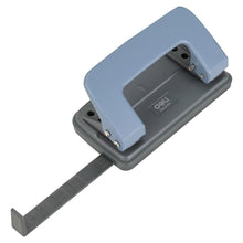 Charger l'image dans la galerie, Small 2 Hole Punch, Hole Puncher, 10 Sheet Punch Capacity, Low Force Required, Black/Gray