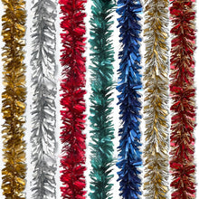 Charger l'image dans la galerie, Christmas Decorations Tinsel Garland 2 Meter Assorted Colour Fringe Backdrop 7pcs