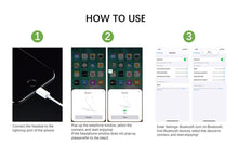 Load image into Gallery viewer, iPhone to 3.5mm Splitter and charging 2 in 1 Adapter
