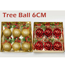 Charger l'image dans la galerie, Christmas Balls Ornaments Baubles 6cm Reusable Xmas Ball 6pcs