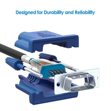 Load image into Gallery viewer, 3m Thin Computer Monitor VGA Cable 15 Pin Male to Male Connector Ultra Flat SVGA HD Video Wire