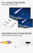 Load image into Gallery viewer, HDMI To AV Converter RCA Composite Video Adapter 1080P Support NTSC/PAL