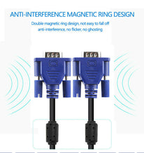 Load image into Gallery viewer, 1.5m Thin Computer Monitor VGA Cable 15 Pin Male to Male Connector Ultra Flat SVGA HD Video Wire