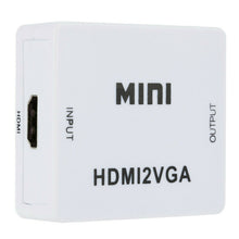 Load image into Gallery viewer, HDMI to VGA Converter Adapter 1080P Audio Video Support PS3 HDTV DVD LED Display
