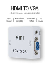 Load image into Gallery viewer, HDMI to VGA Converter Adapter 1080P Audio Video Support PS3 HDTV DVD LED Display