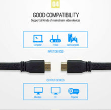 Load image into Gallery viewer, HDMI Flat Cable 4K"2K HD V1.4 High Speed Ultra Ethernet 3D 1080P 5M