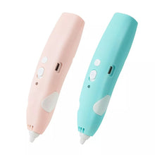 Load image into Gallery viewer, 3D Printing Pen - Includes 3D Pen, 5 Starter Colors of 10m PCL Filament, Stencil Book + Project Guide, and Charging Cable