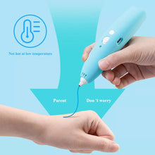 Load image into Gallery viewer, 3D Printing Pen - Includes 3D Pen, 5 Starter Colors of 10m PCL Filament, Stencil Book + Project Guide, and Charging Cable