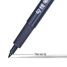 Load image into Gallery viewer, 6Pcs 6 Size Waterproof Fineliner Pen Black Ink