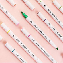 Charger l'image dans la galerie, 12 Colours Dual Heads Marker Pens Fine Tip and Broad Tip