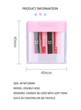 Charger l'image dans la galerie, Pencil Sharpener Dual Holes Assorted Colours Mini Set