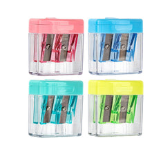 Load image into Gallery viewer, Pencil Sharpener Dual Holes Assorted Colours Mini Set
