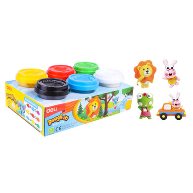 Play Doh - 6 Colours - 6 x 56g Tubs - Assorted Colours of Non-Toxic PlayDoh Dough - Modeling Compound - Toys for Kids - Girls and Boys - Ages 2+