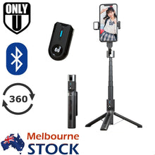 Charger l&#39;image dans la galerie, High Quality Bluetooth Selfie Stick Tripod Stand for Android iPhone Fill Light AU
