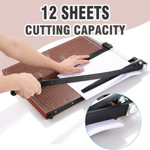 Load image into Gallery viewer, Heavy Duty Guillotine Paper Cutter, A3 Large Paper Trimmer Blade Gridded Photo Guillotine Craft Machine
