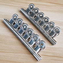 Load image into Gallery viewer, 29mm Bulldog Clips Round Paper Binder Silver Stainless Steel File Clamps Home Office Supplies - 72 Pack
