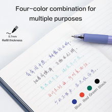 Load image into Gallery viewer, Ballpiont Pens Retractable Bold Pen with Four Colour Inks 0.7mm
