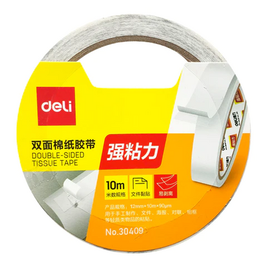 Double Side Tissue Tape 10M Sticky Mounting Tape 18mm/12mm