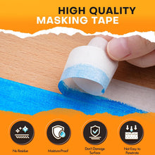 Load image into Gallery viewer, White Masking Tape - 5 Rolls Pack, 36mm x 18.2m per Roll, Masking Artists Tape for Drafting Art Watercolour Painting Canvas Framing - Acid Free | Artist Masking Tape, White Painters Tape, Artist Tape
