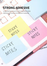 Load image into Gallery viewer, Sticky Notes 76×76mm 400sheets/Pad Self-Sticky Notes, 4 Pads Index Tab Sticker Markers Message Memo
