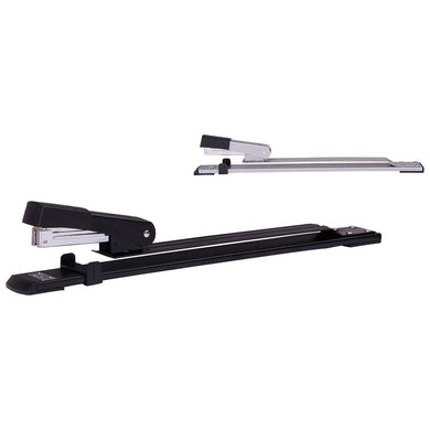 Long Reach Stapler, 25 Sheet Capacity, Long Arm Standard Staplers for Booklet or Book Binding