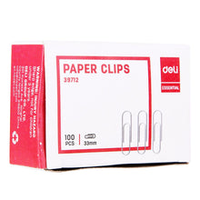 Load image into Gallery viewer, Paper Clips 33mm Office Metal Clip 1000pcs Silver
