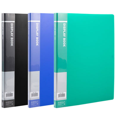 Display Book Folder Standard Size A4 20 Pockets 3 Pack