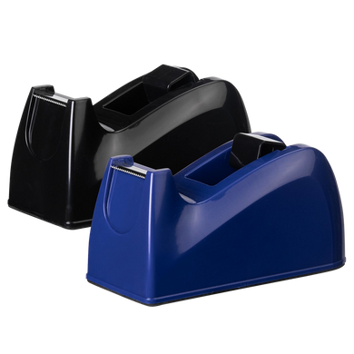 Desktop Tape Dispenser Anti-Skid 18mm Tape Width Heavy Duty Black / Blue