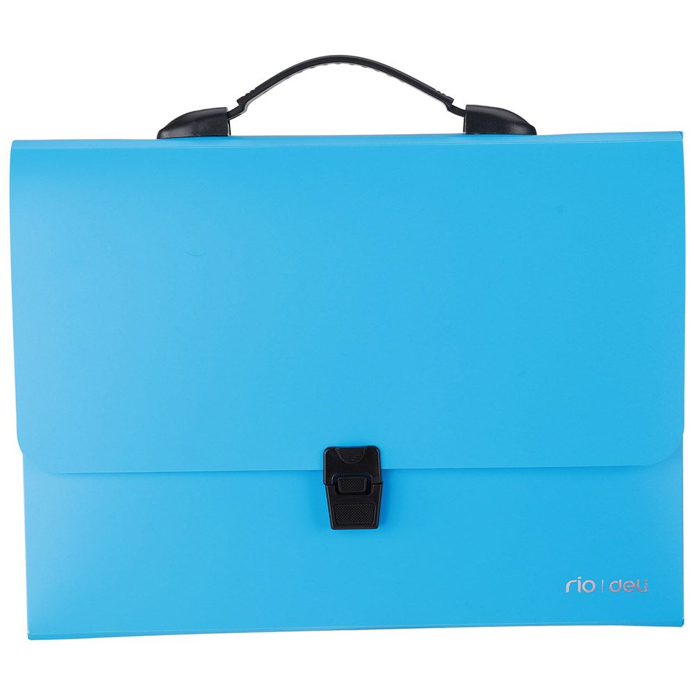 Plastic File Folder Standard Size A4 with Retractable handle Push lock closure