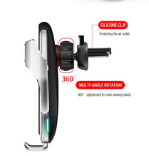 Charger l&#39;image dans la galerie, Wireless Car Mount Charger Phone Holder Rack Automatic Clamping Smart Sensor
