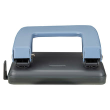 Charger l&#39;image dans la galerie, 2 Hole Punch, Hole Puncher, 20 Sheet Punch Capacity, Low Force Required, Black/Gray
