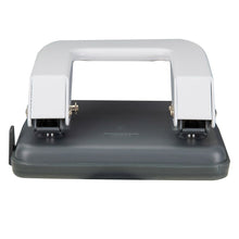 Charger l&#39;image dans la galerie, 2 Hole Punch, Hole Puncher, 35 Sheet Punch Capacity, Low Force Required, Black/Gray
