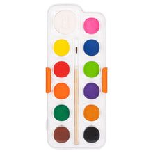 Charger l&#39;image dans la galerie, Watercolour Paints Set 12 Colours with Paint Brush
