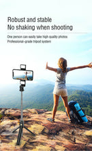 Load image into Gallery viewer, Selfie Stick Tripod with Two Fill Lights 2 in 1 Max 75cm
