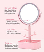 Load image into Gallery viewer, Makeup Mirror Rechargeable LED Light Cosmetic + USB Touch Screen Home Desk Vanity
