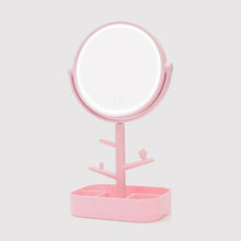 Load image into Gallery viewer, Makeup Mirror Rechargeable LED Light Cosmetic + USB Touch Screen Home Desk Vanity
