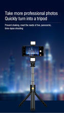 Load image into Gallery viewer, Selfie Stick Tripod with Two Fill Lights 2 in 1 Max 75cm
