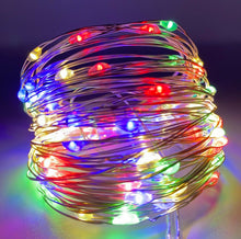 Load image into Gallery viewer, Copper Wire Fairy Lights Night Light Warm/Colour 20 LED 2Meters
